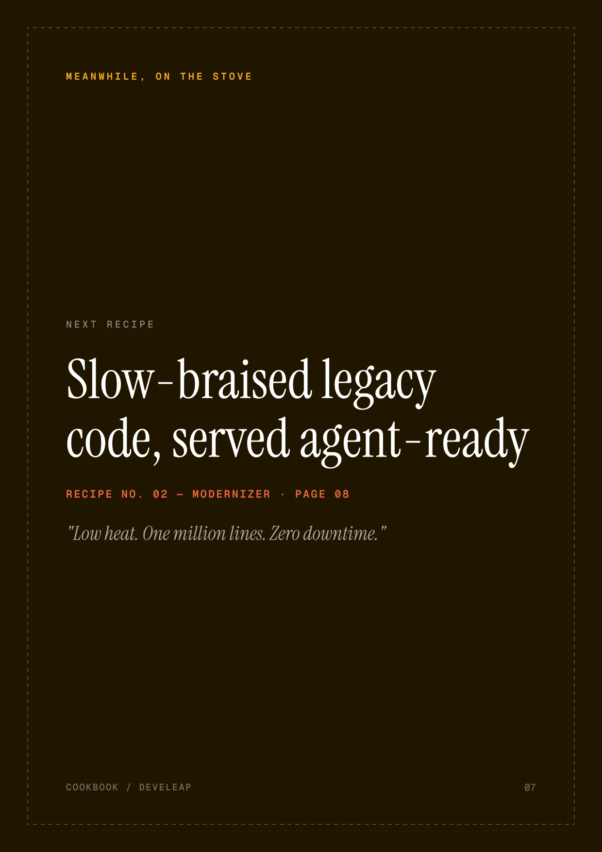 Next recipe — Modernizer